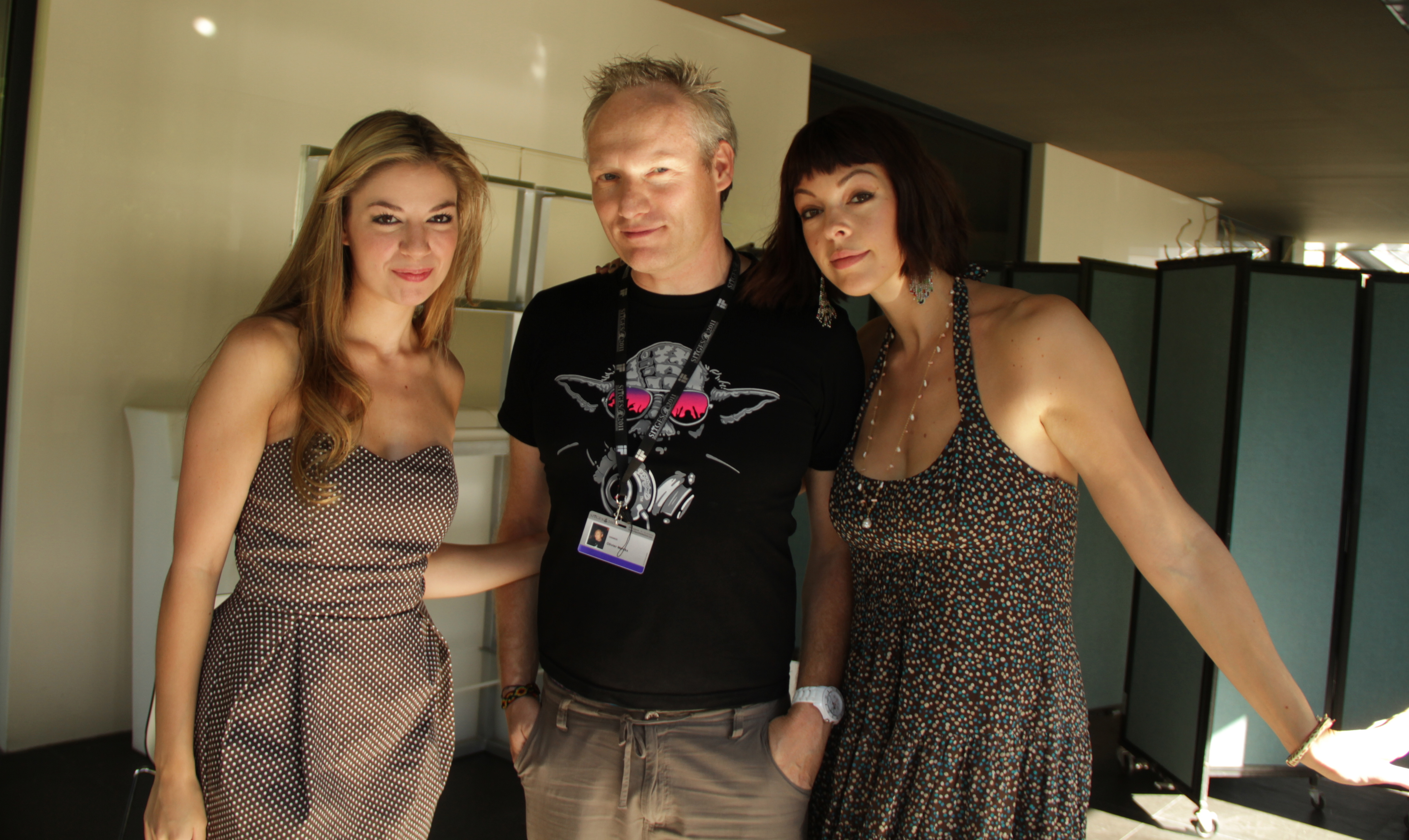 In Sitges with Carlee Baker and Pollyanna Mc Intosh
