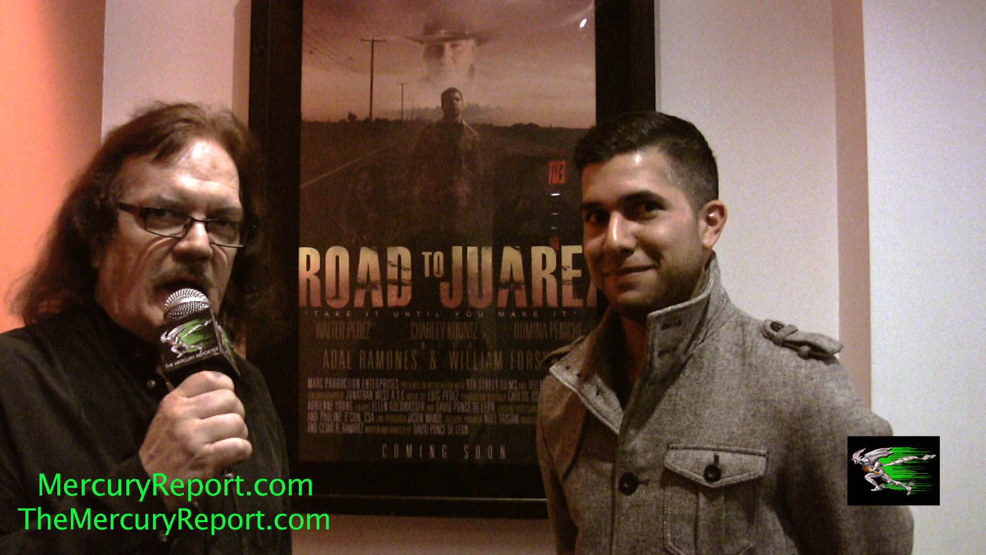 Bruce Mercury with Walter Perez at premiere of 