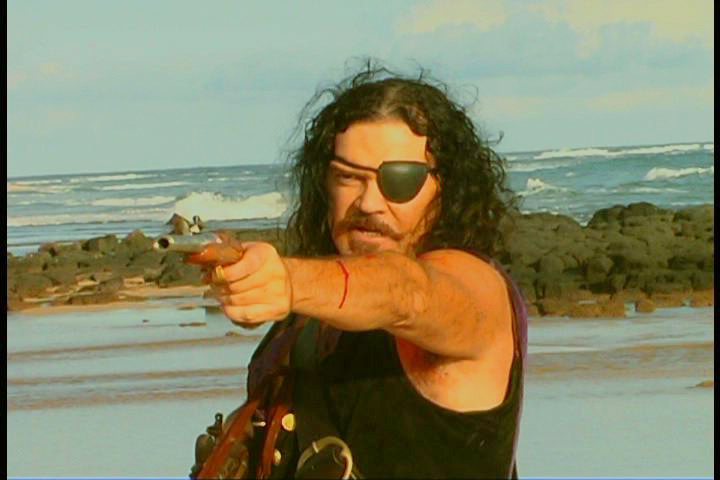 Captain Black takes aim on Band of Pirates: Buccaneer Island, Film