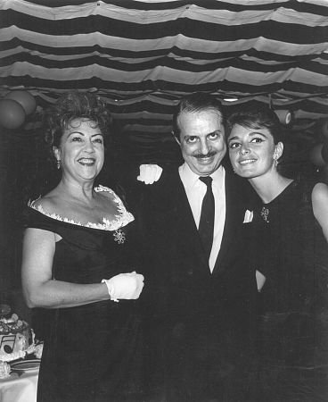 Ethel Merman with David Merrick and Anna Maria Alberghetti for 