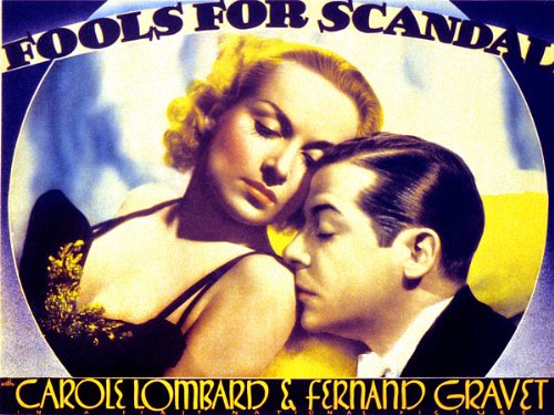 Carole Lombard and Fernand Gravey in Fools for Scandal (1938)