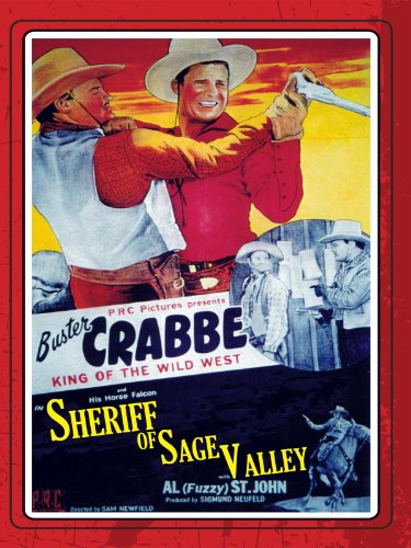 Buster Crabbe, John Merton and Al St. John in Sheriff of Sage Valley (1942)