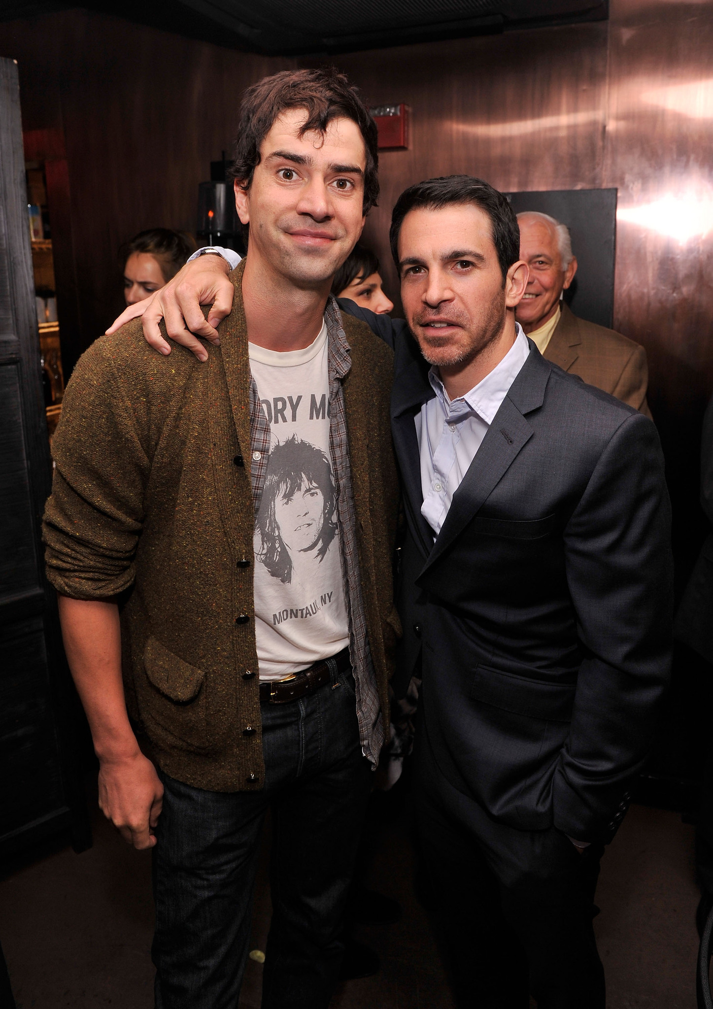 Hamish Linklater and Chris Messina at event of The Giant Mechanical Man (2012)