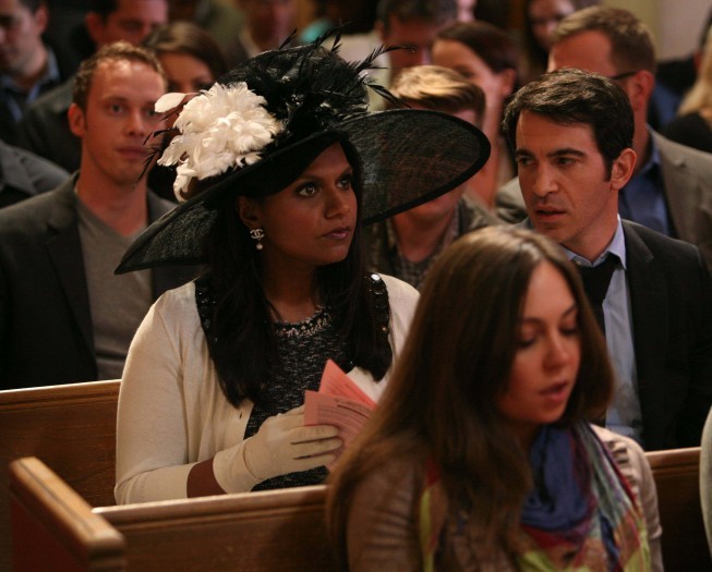 Still of Chris Messina and Mindy Kaling in The Mindy Project (2012)