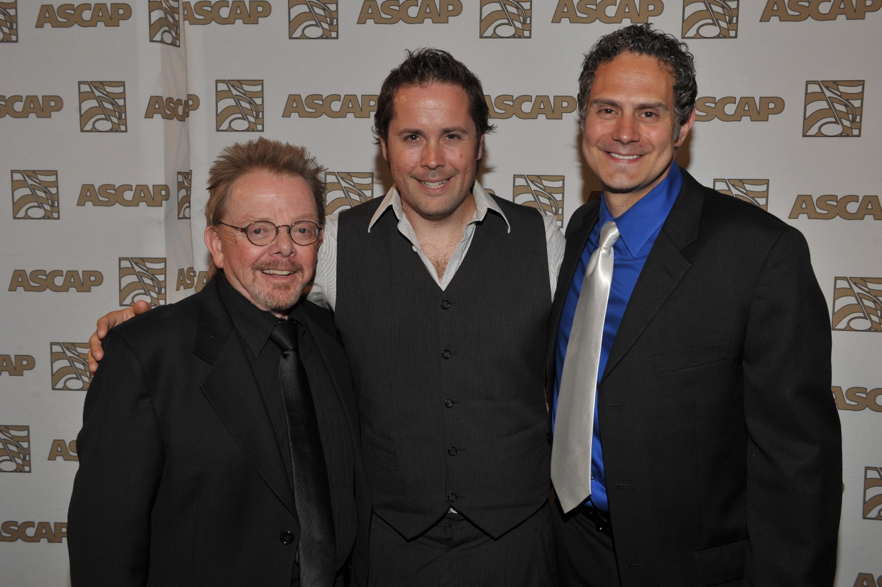 Paul Williams, Mateo Messina, Michael Todd at the ASCAP Film & TV Awards.