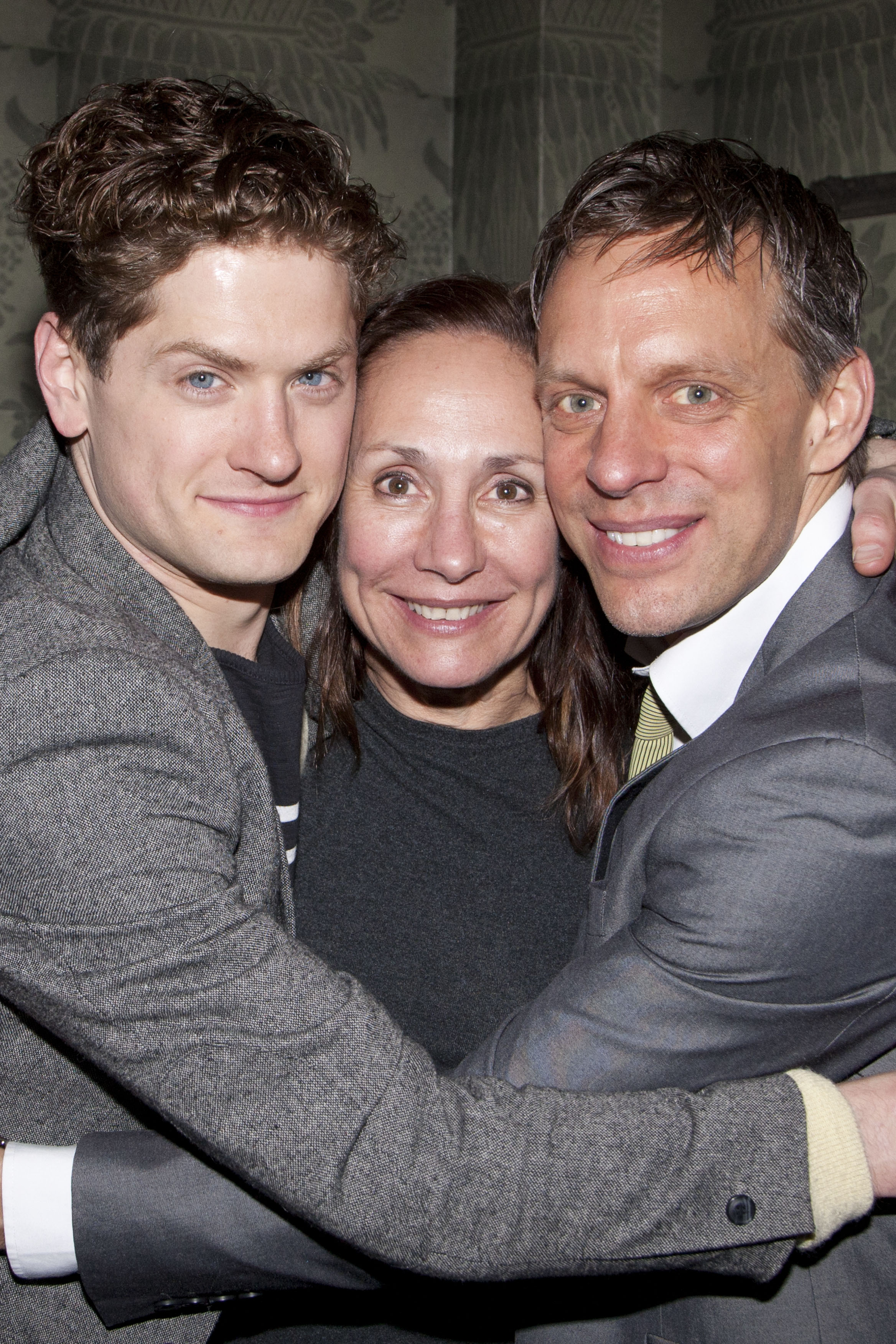 Kyle Soller, Laurie Metcalf and Trevor White. Press Night, Long Day's Journey Into Night, West End, London.