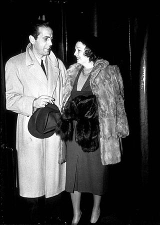 Humphrey Bogart and his third wife, Mayo Methot, circa 1942.