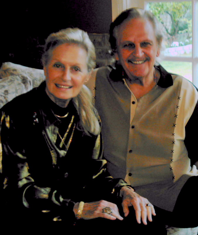 ED METZGER and LAYA GELFF at home, Encino CA.
