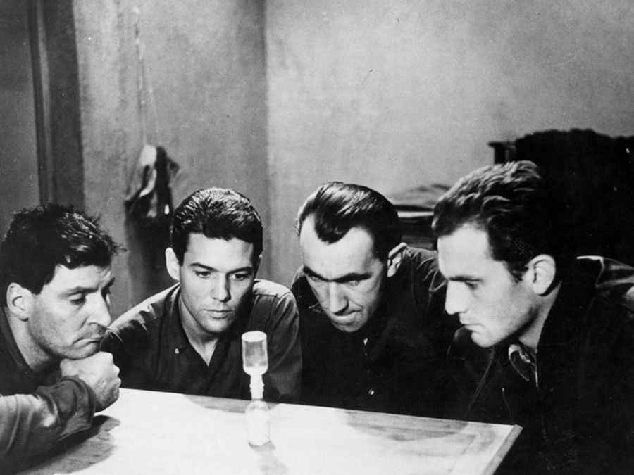 Still of Philippe Leroy, Jean Keraudy and Raymond Meunier in Le trou (1960)