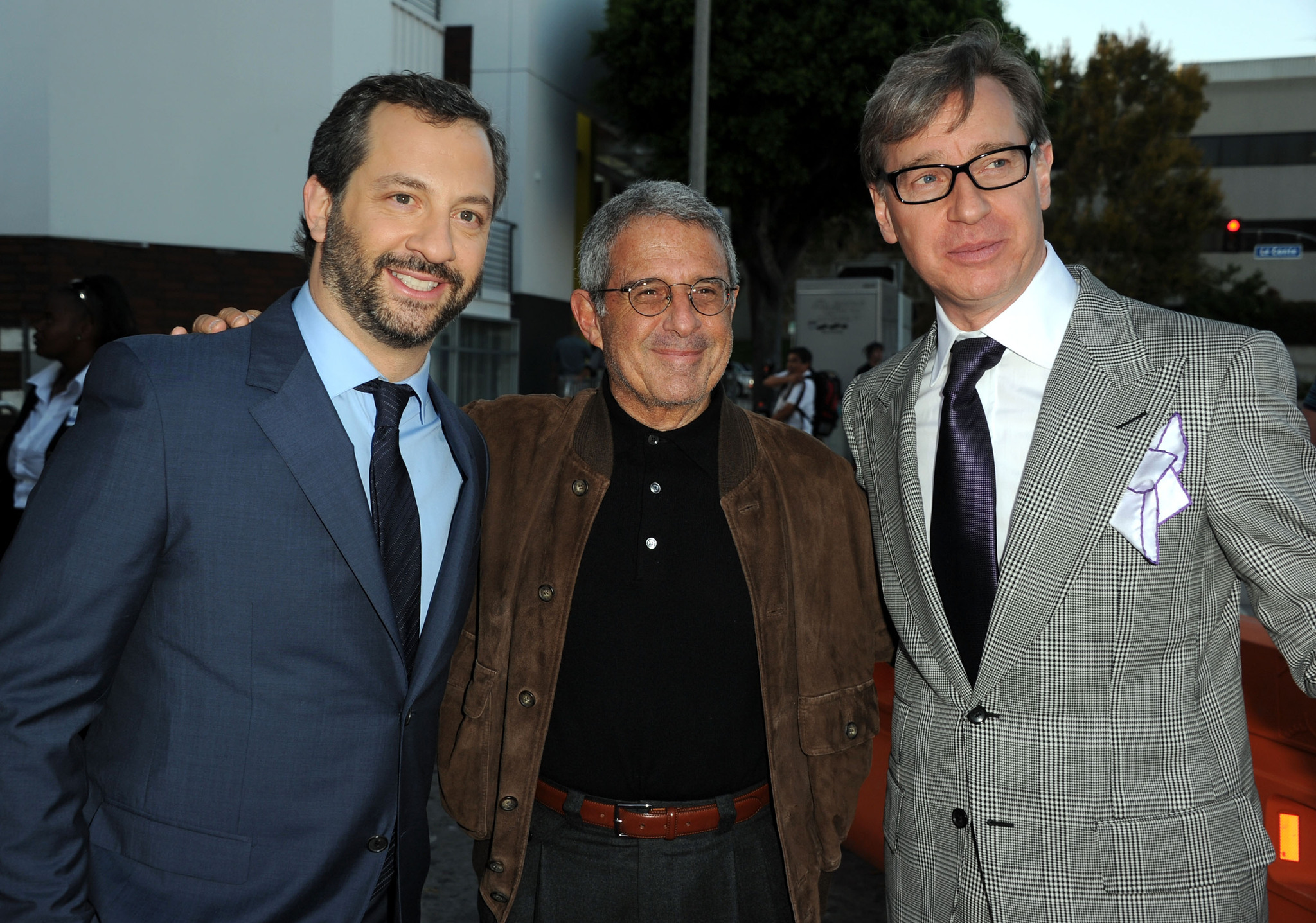 Ron Meyer, Judd Apatow and Paul Feig at event of Sunokusios pamerges (2011)