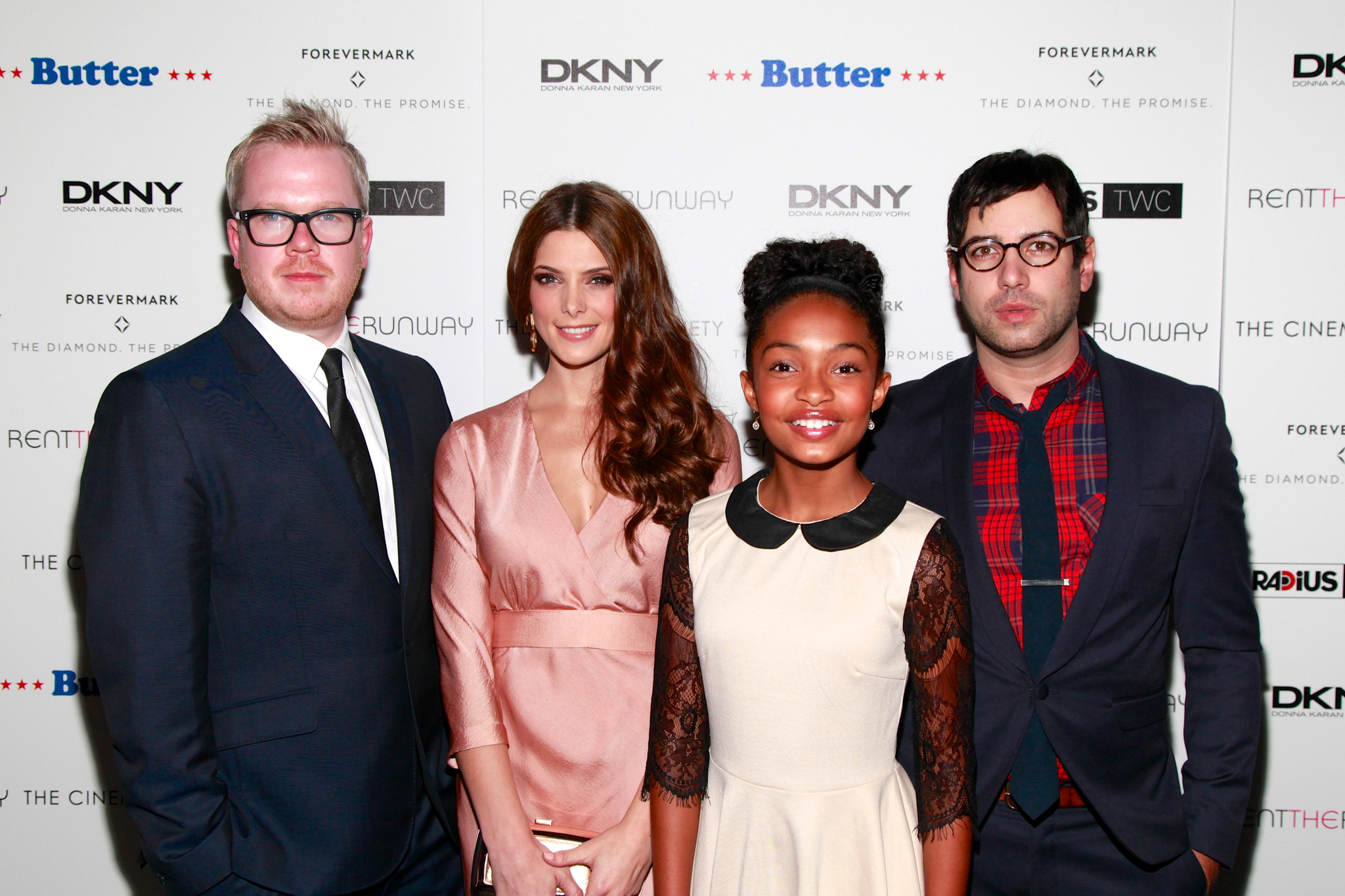 Jennifer Garner, Jason Micallef, Jim Field Smith and Yara Shahidi at event of Butter (2011)