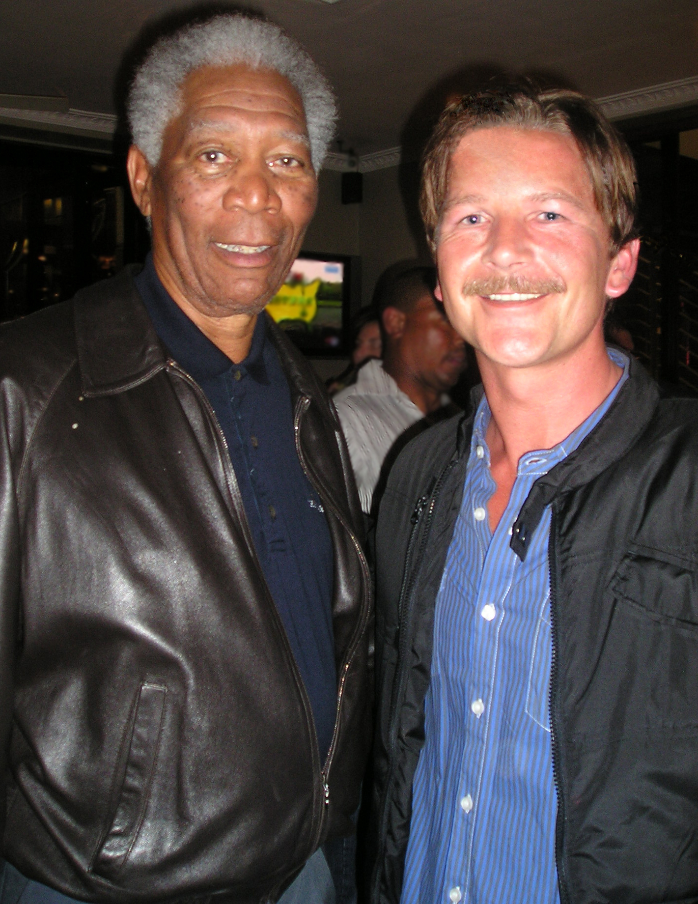 Sean and Morgan Freeman (Invictus)