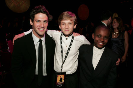 Justin Bartha, Hunter Gomez, Yves Michel Beneche at the World Premiere of National Treasure.