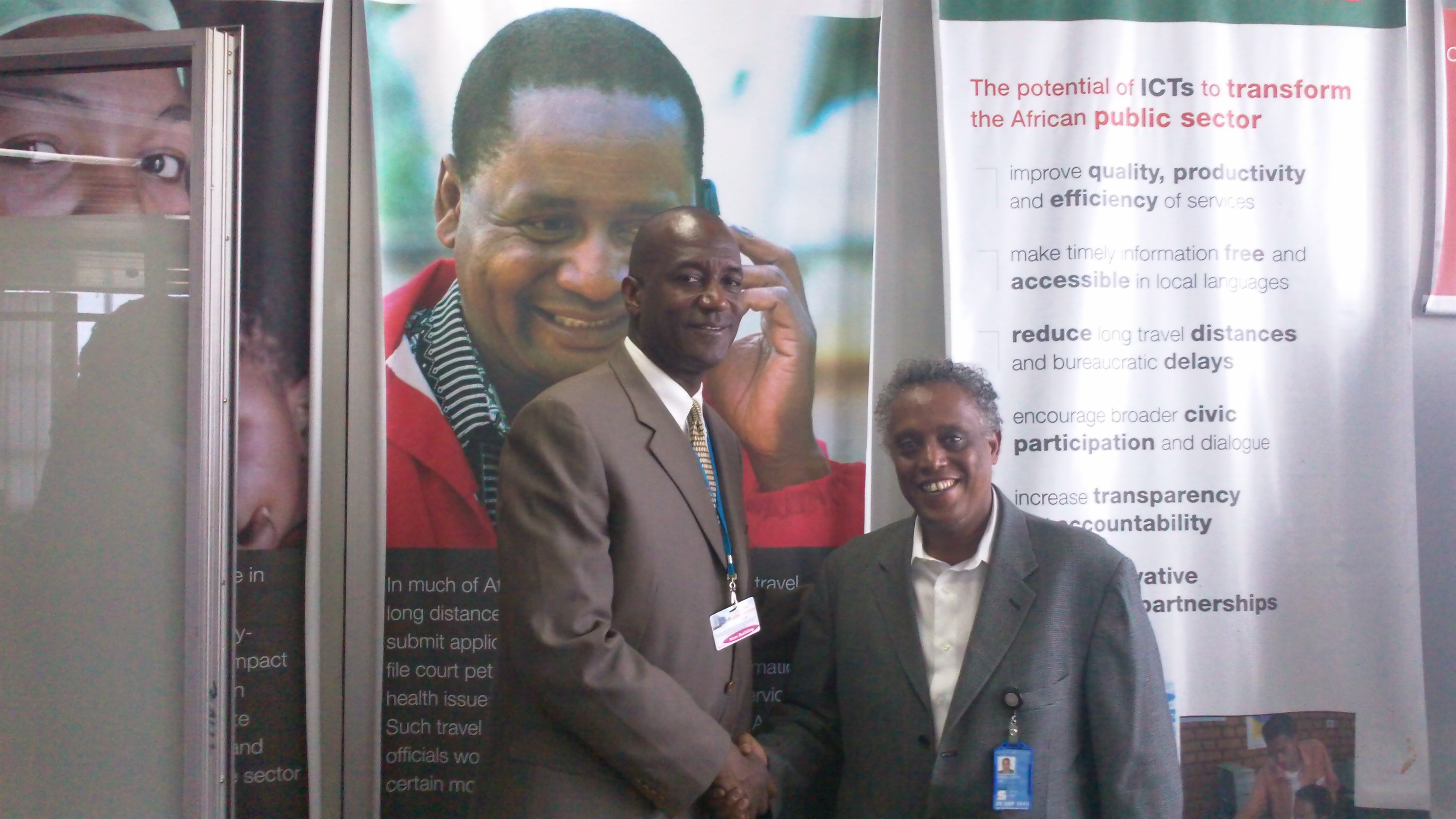 Nigel P. Miguel poses with Jalal Latif, UN Employee & We Are The World Ambassador to Ethiopia.