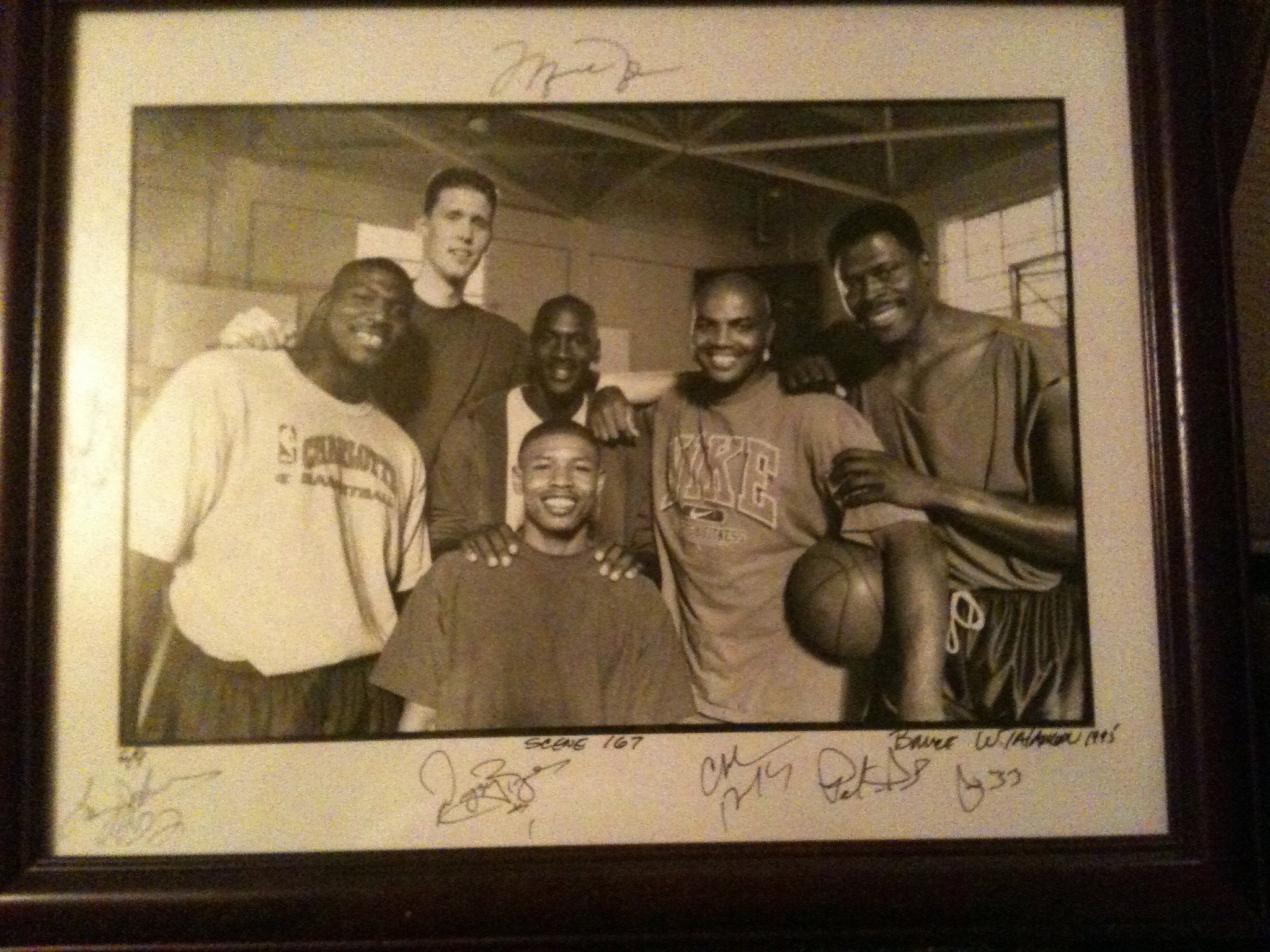 MJ & The Space Jam Crew. This is a limited Edition Photo 1 of 9 everyone in the photo has and MJ & Charles made sure that I got one along with Director Joe Pytka.