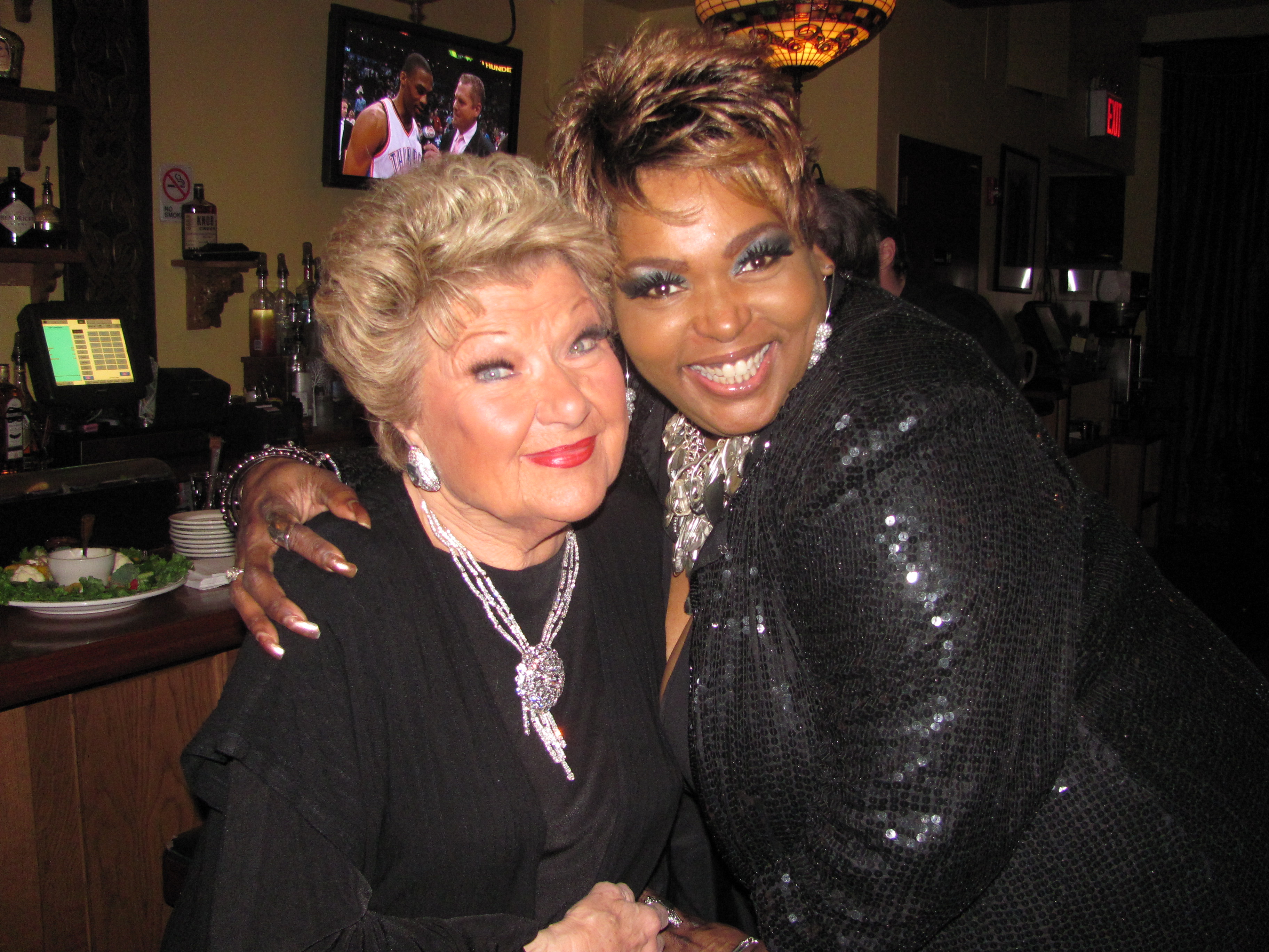 Liz and Marilyn Maye after Jim Caruso's 