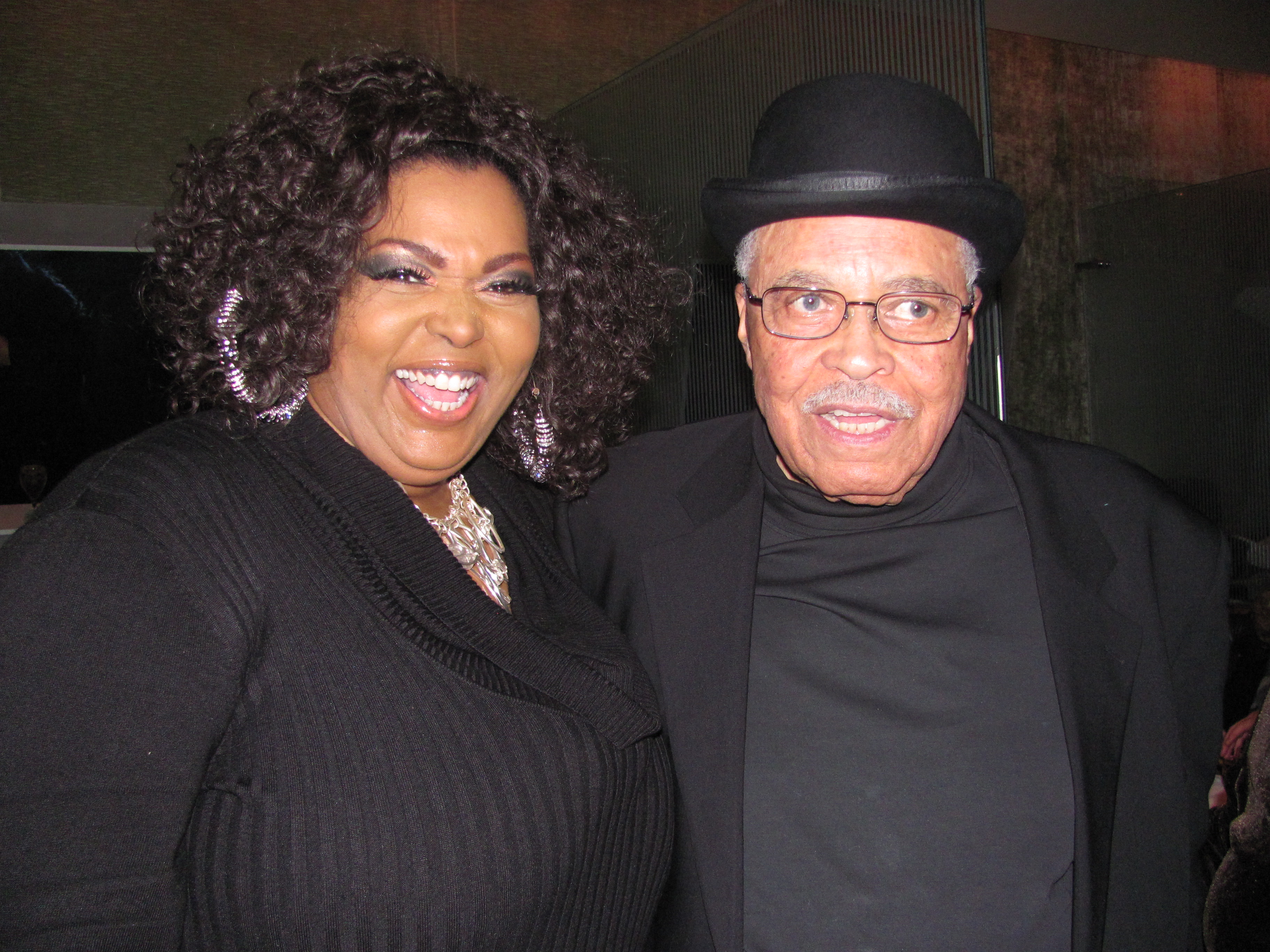 Liz and James Earl Jones at the Opening Night of the 2012 revival of Gore Vidals The Best Man.