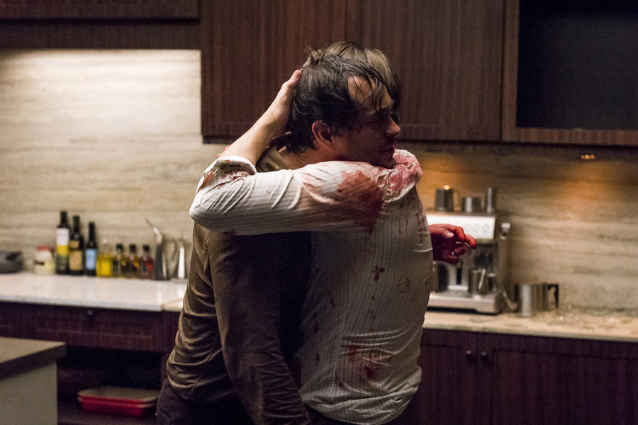 Still of Hugh Dancy and Mads Mikkelsen in Hanibalas (2013)