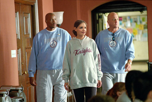 Samantha's (Katie Holmes) omnipresent Secret Service detail (Dwayne Adway, left and Michael Milhoan) never lets her forget that she's the First Daughter of the U.S.