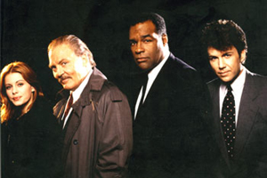 Still of Nicole Eggert, Stacy Keach, Michael Dorn, and David Millbern in 