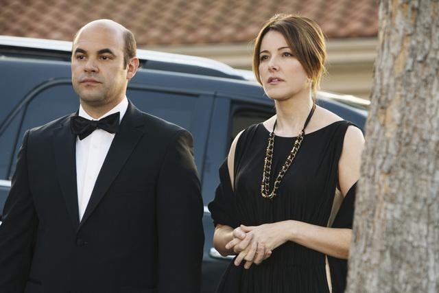 Still of Ian Gomez and Christa Miller in Cougar Town (2009)