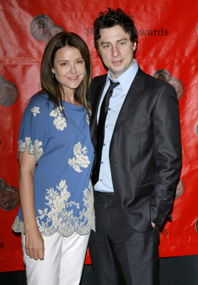 Zach Braff and Christa Miller