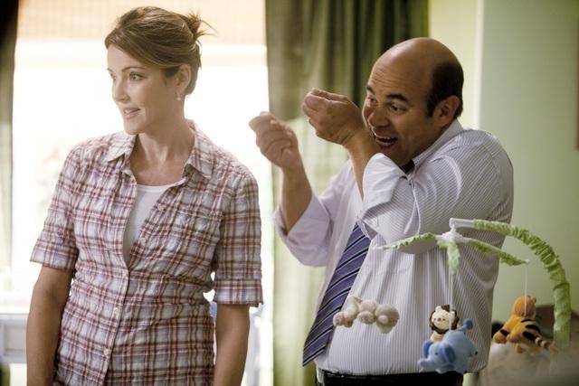 Still of Ian Gomez and Christa Miller in Cougar Town (2009)