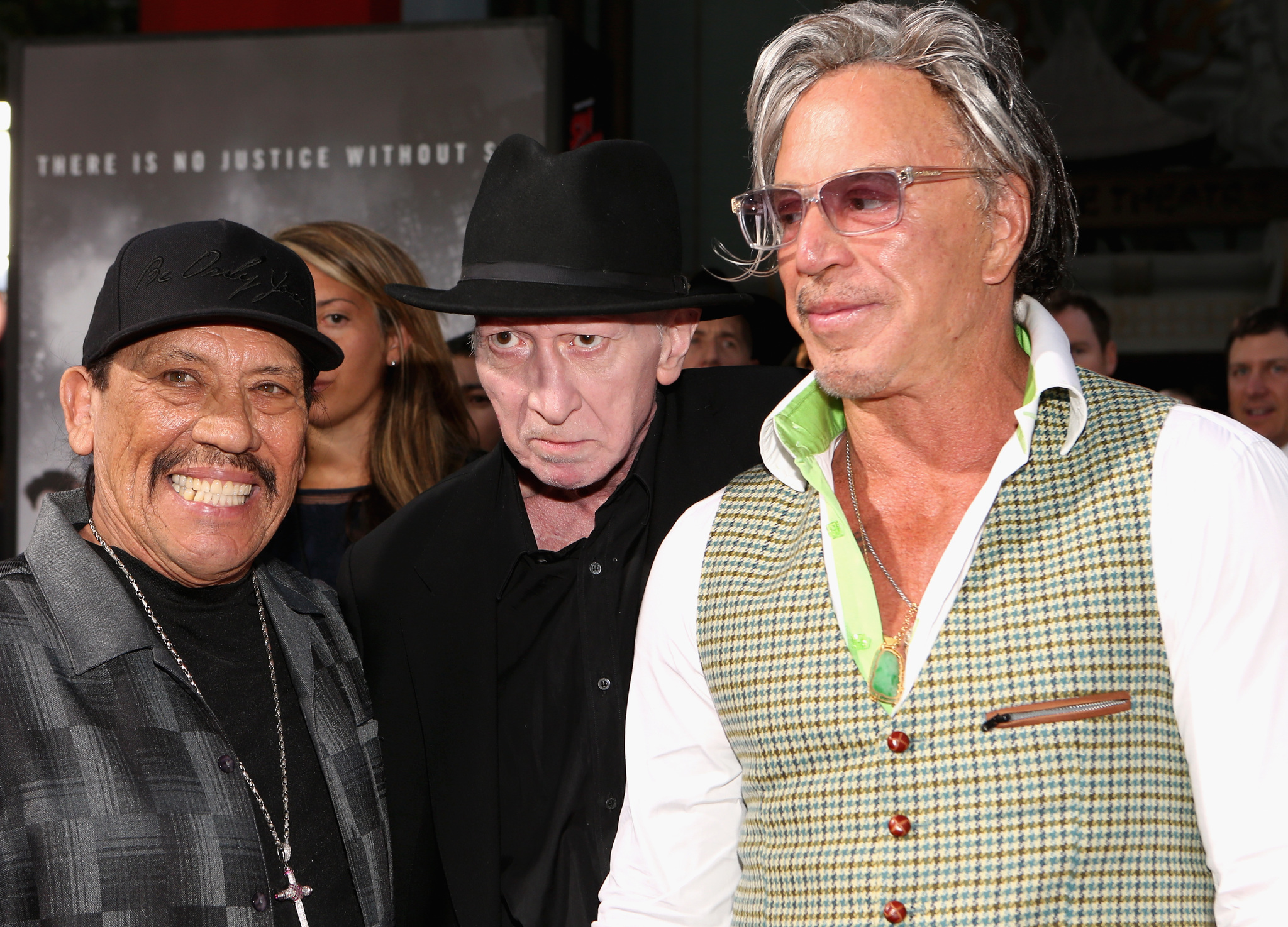 Mickey Rourke, Danny Trejo and Frank Miller at event of Sin City: A Dame to Kill For (2014)