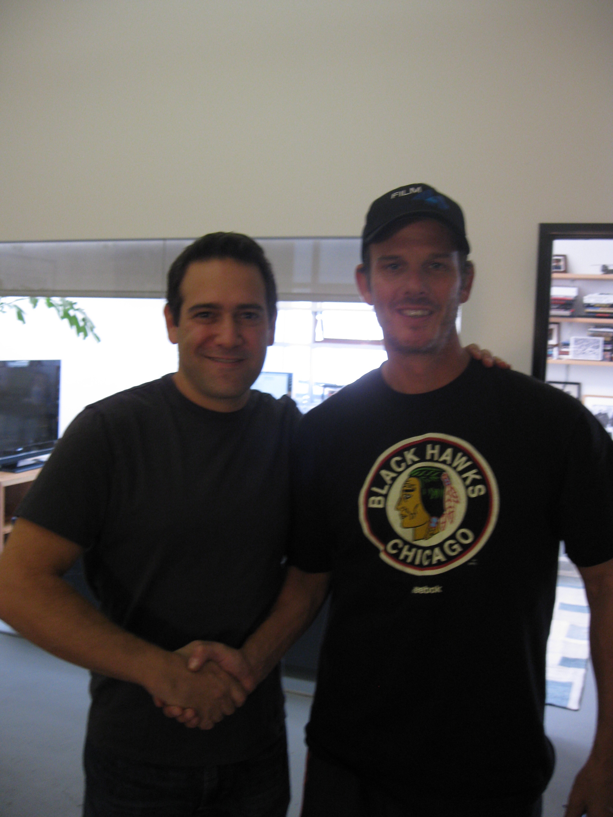 Gregg Interviews Film Director Peter Berg for his show Who's huge in sports?