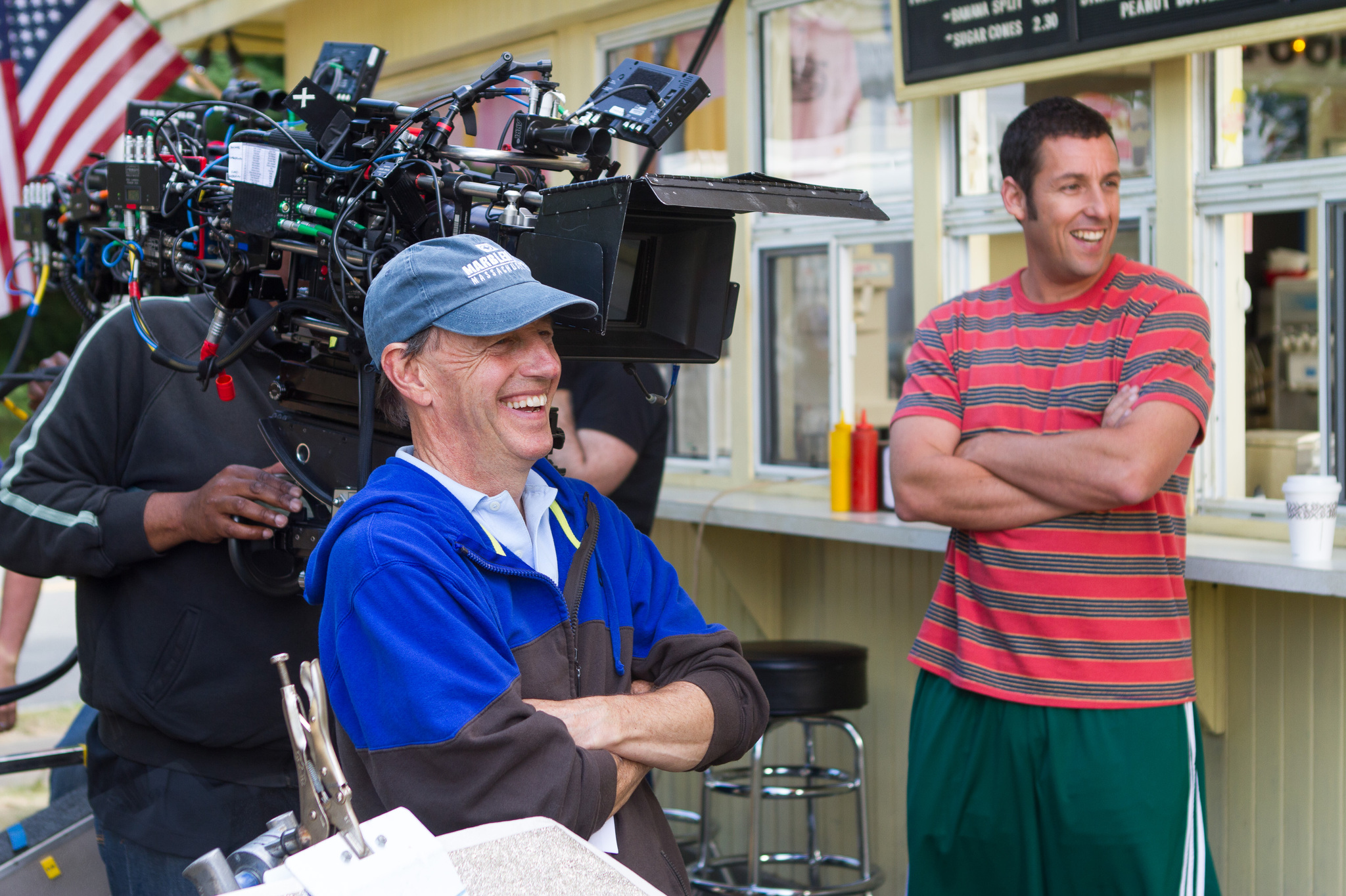 Adam Sandler and Dennis Dugan in Nebrendylos 2 (2013)