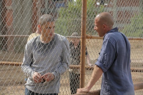 Still of Wentworth Miller and Dominic Purcell in Kalejimo begliai (2005)