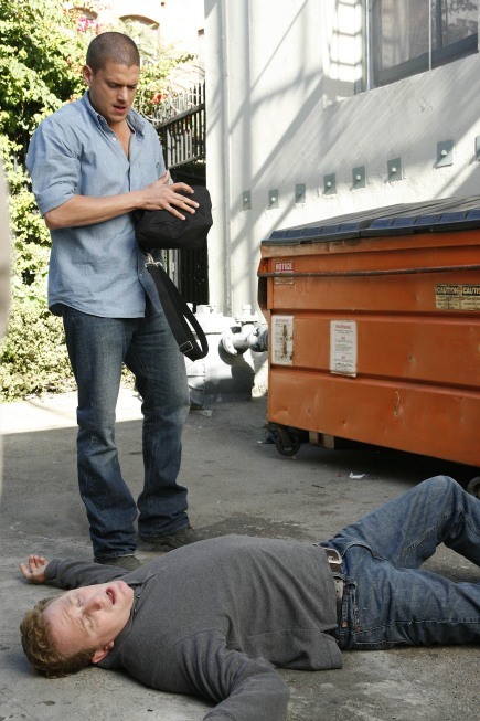 Still of Michael Rapaport and Wentworth Miller in Kalejimo begliai (2005)