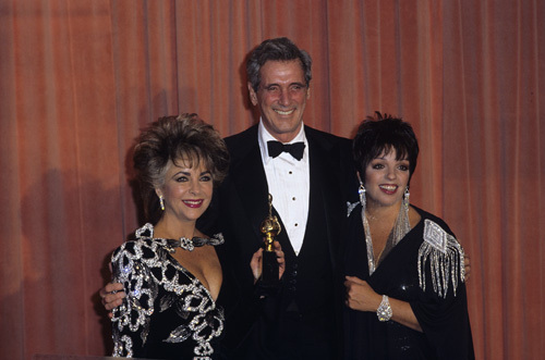 Elizabeth Taylor with Rock Hudson and Liza Minnelli at 