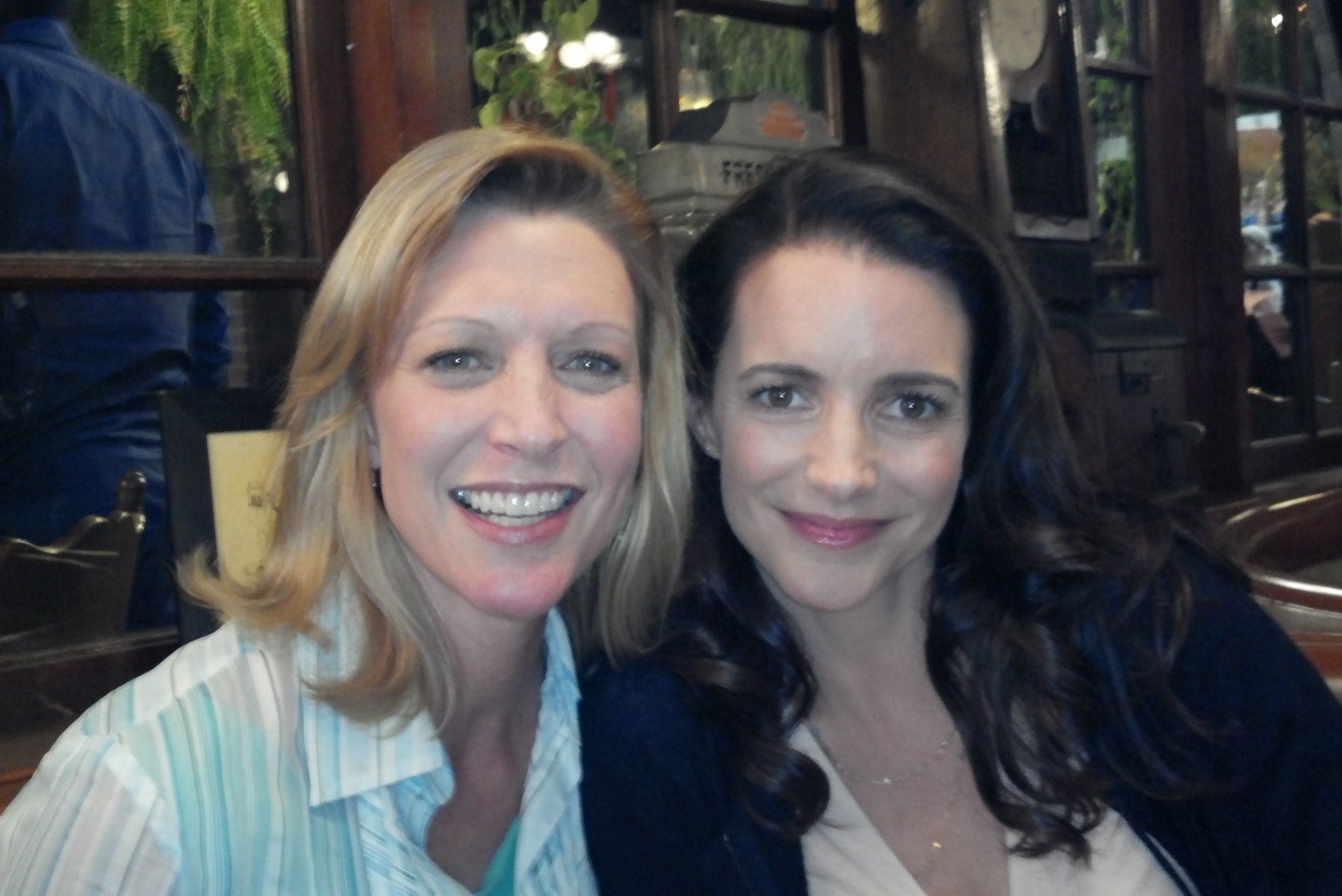 On the set with Kristin Davis Lifetime movie 