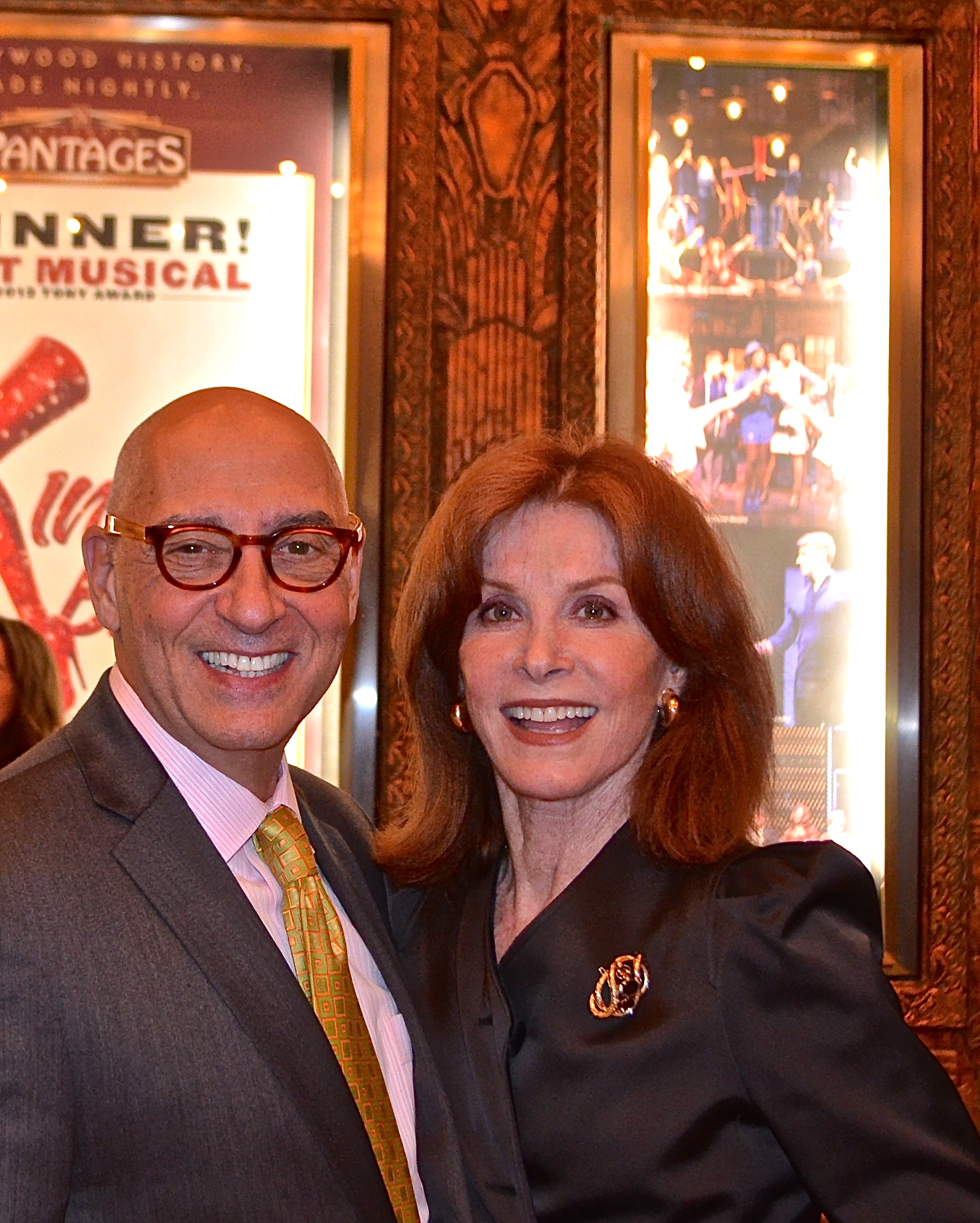 With STEFANIE POWERS at the PANTAGES THEATRE for the KINKY BOOTS opening night