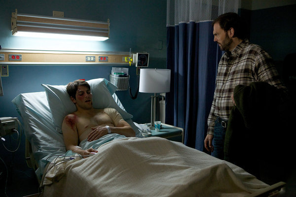 Still of Silas Weir Mitchell and David Giuntoli in Grimm (2011)