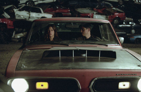 Still of Jim Caviezel and Rhona Mitra in Highwaymen (2004)