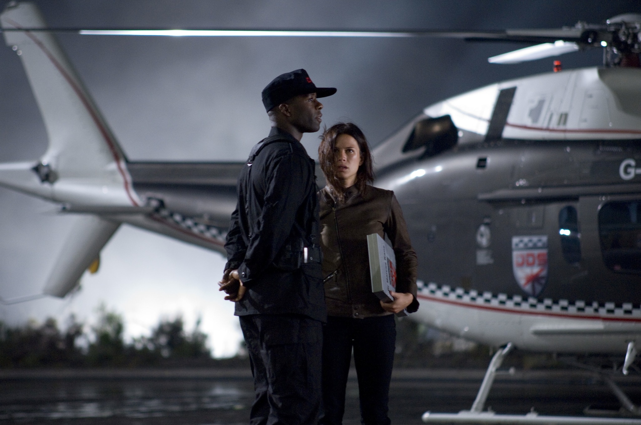 Still of Adrian Lester and Rhona Mitra in Doomsday (2008)
