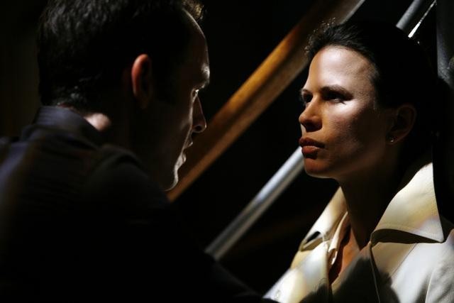 Still of Paul Blackthorne and Rhona Mitra in The Gates (2010)