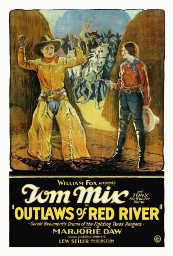 Marjorie Daw and Tom Mix in Outlaws of Red River (1927)