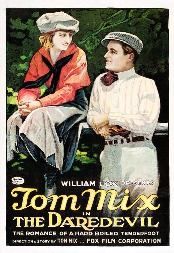 Tom Mix and Eva Novak in The Daredevil (1920)
