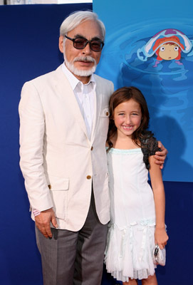 Hayao Miyazaki and Noah Lindsey Cyrus at event of Gake no ue no Ponyo (2008)