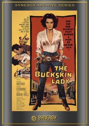Patricia Medina and Gerald Mohr in The Buckskin Lady (1957)