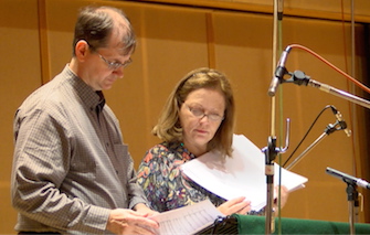 Bill Boston and Deborah Mollison at Angel Studios September 2014