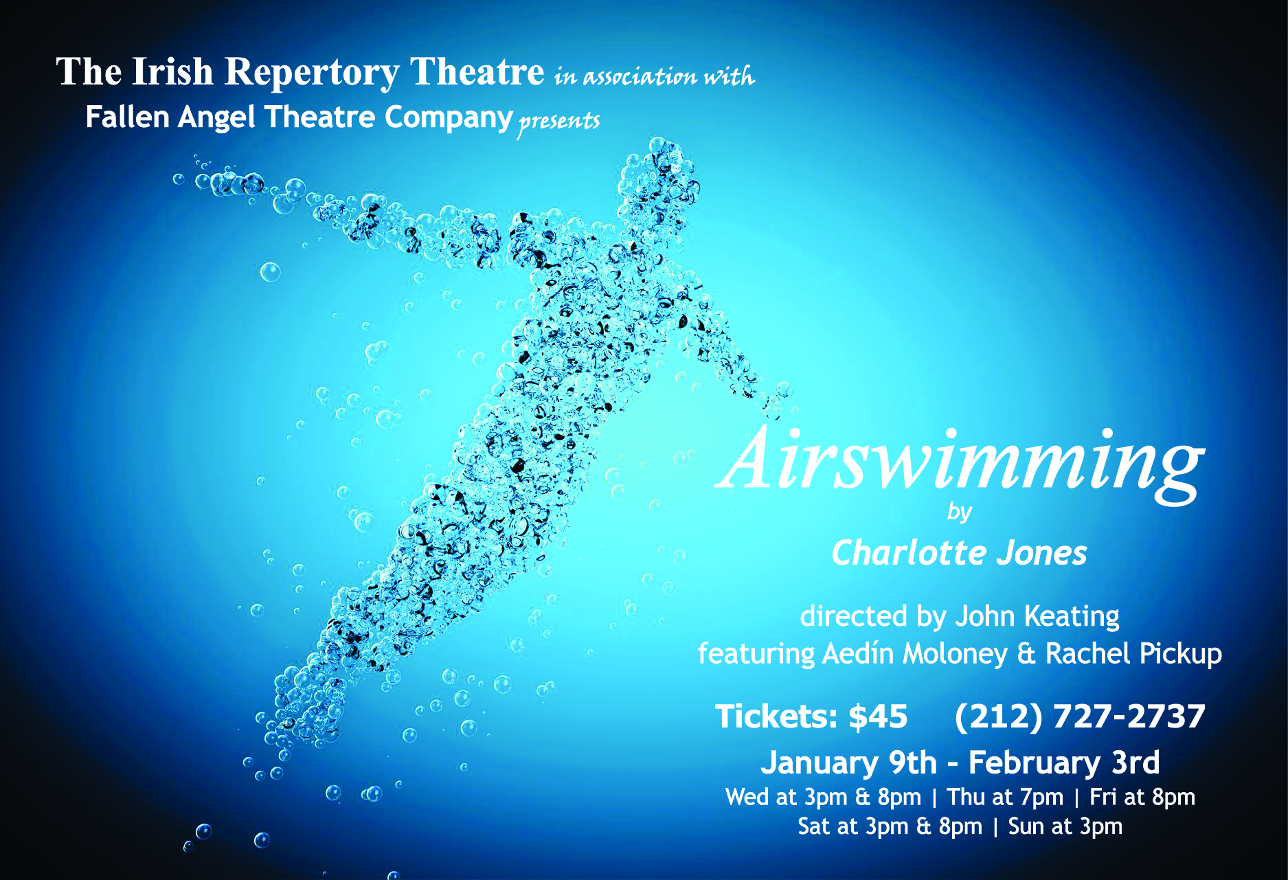 Airswimming by Charlotte Jones - US premiere