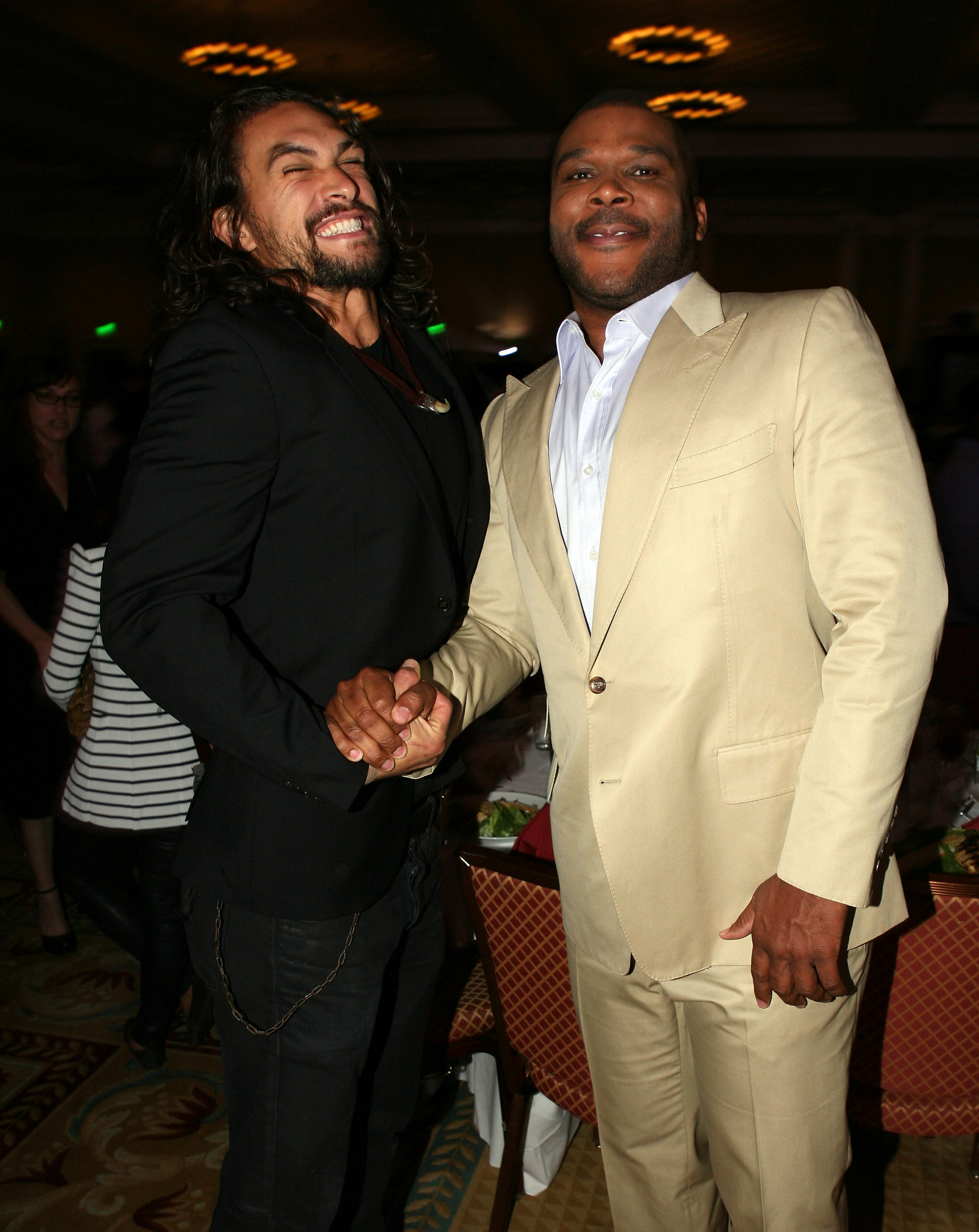 Jason Momoa and Tyler Perry