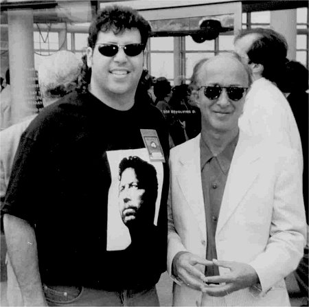 Stephen Monaco with Paul Shaffer at The Rock and Roll Hall of Fame in September 1995.
