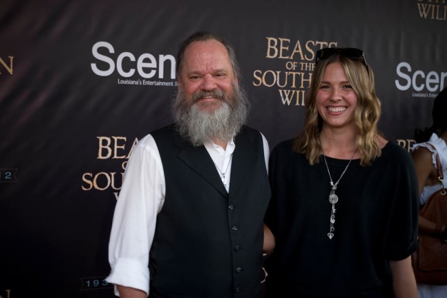 Ritchie Montgomery and Lisa Hampton at New Orleans premiere of THE BEAST OF THE SOUTHERN WILD