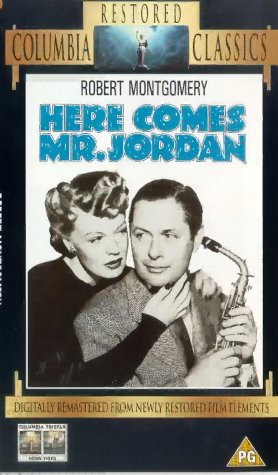 Rita Johnson and Robert Montgomery in Here Comes Mr. Jordan (1941)