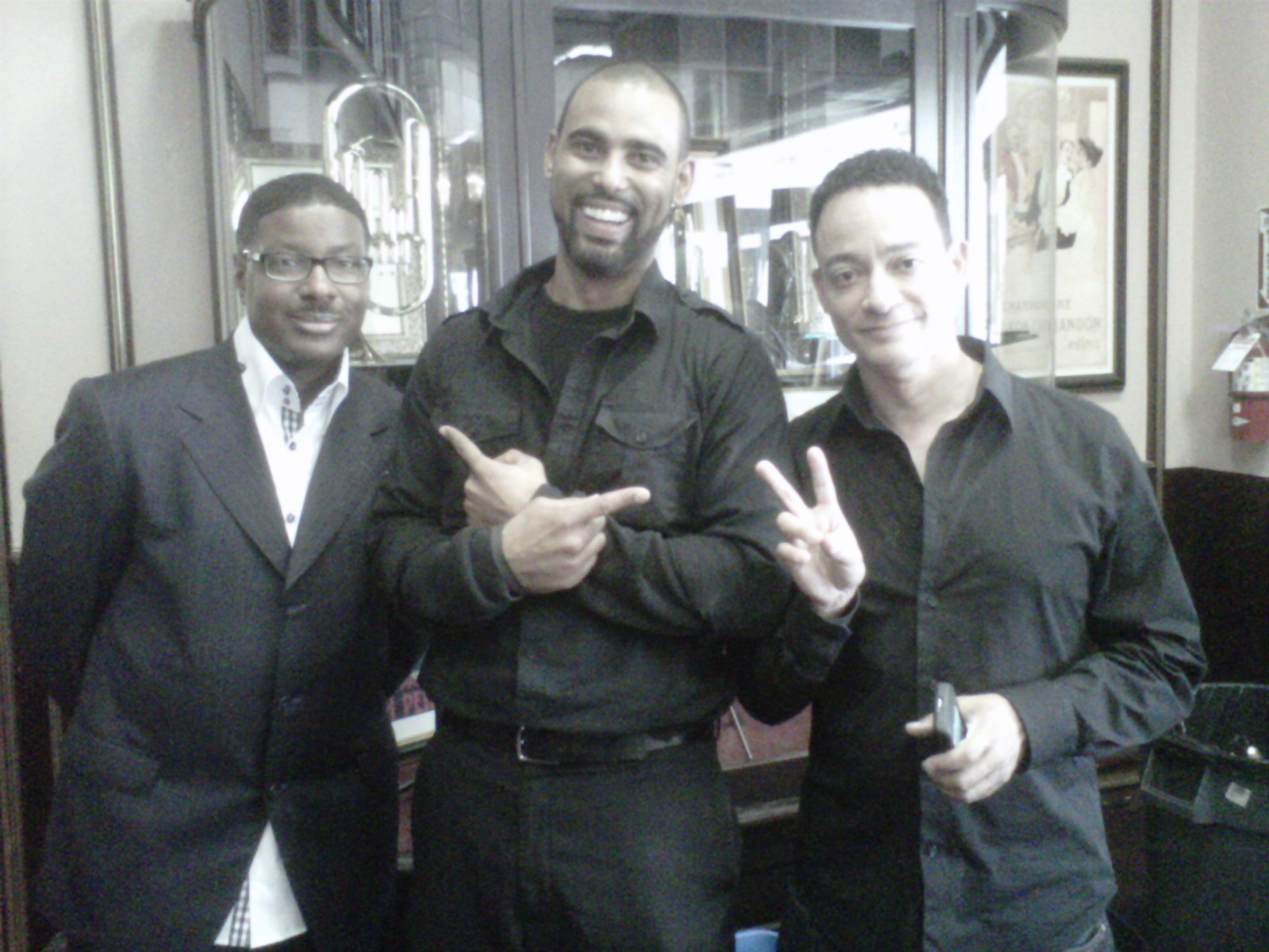 Me and Kid 'N' Play on set of the TV Pilot Funny Business